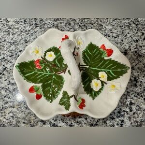Hand Painted Handled‎ Strawberry Tray